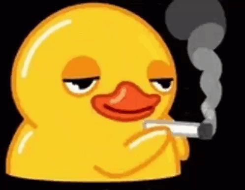 Smoking duck animation